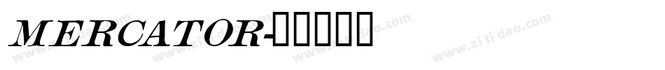 Mercator字体转换