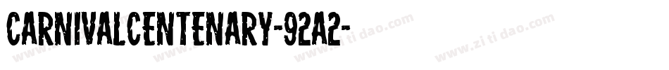 CarnivalCentenary-92a2字体转换