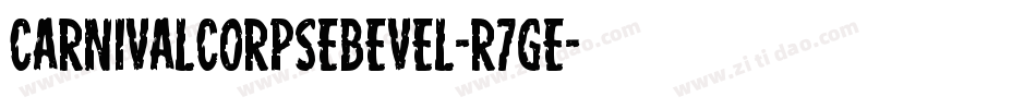 CarnivalCorpseBevel-R7ge字体转换