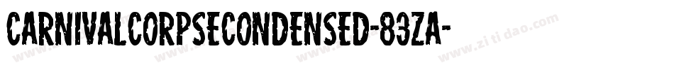CarnivalCorpseCondensed-83zA字体转换