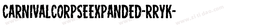 CarnivalCorpseExpanded-rRYK字体转换
