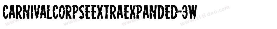 CarnivalCorpseExtraExpanded-3Wez字体转换