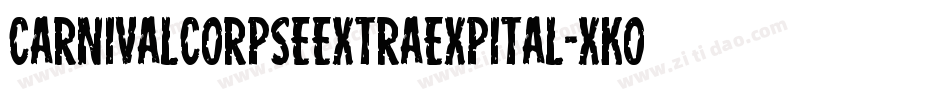 CarnivalCorpseExtraExpital-xKOR字体转换