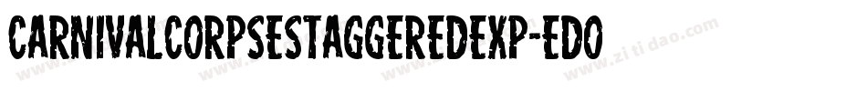 CarnivalCorpseStaggeredExp-eDoB字体转换