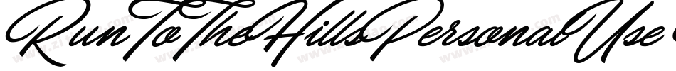 RunToTheHillsPersonalUse-PDw7字体转换