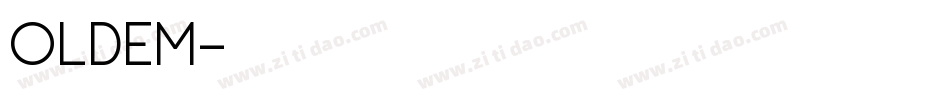 OLDEM字体转换