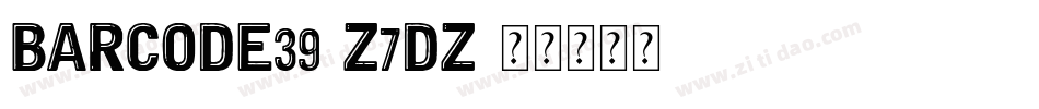 BarCode39-Z7DZ字体转换