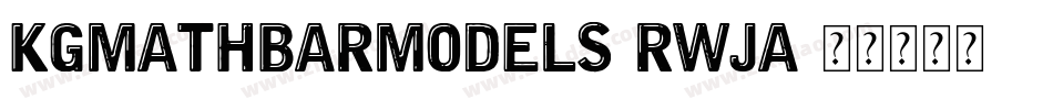 KgMathBarModels-rWJA字体转换