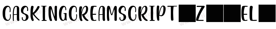 CaskingCreamScript-z89EL字体转换