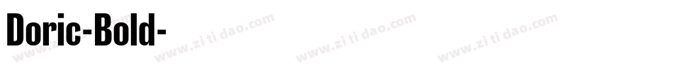 Doric-Bold字体转换