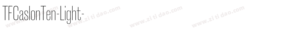 TFCaslonTen-Light字体转换