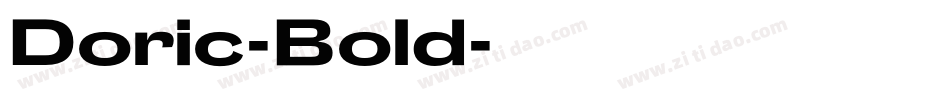 Doric-Bold字体转换
