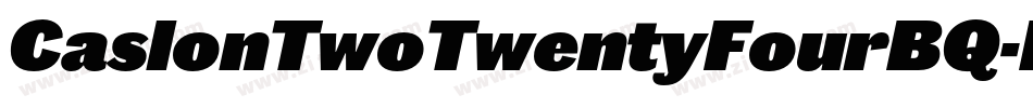 CaslonTwoTwentyFourBQ-BlackItalic字体转换
