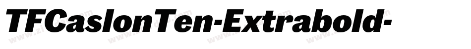 TFCaslonTen-Extrabold字体转换