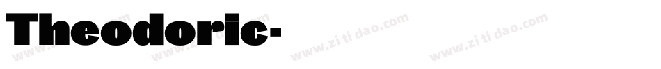 Theodoric字体转换