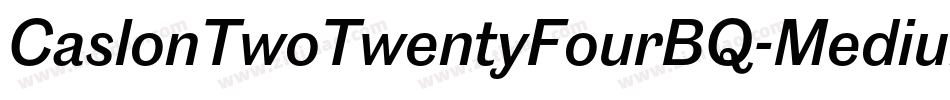 CaslonTwoTwentyFourBQ-MediumItalic字体转换