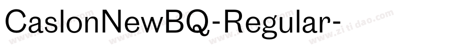 CaslonNewBQ-Regular字体转换