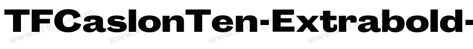 TFCaslonTen-Extrabold字体转换
