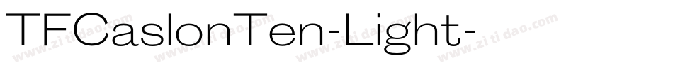 TFCaslonTen-Light字体转换
