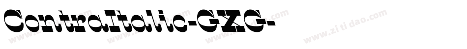 ContraItalic-GXG字体转换
