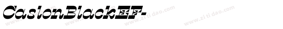 CaslonBlackEF字体转换