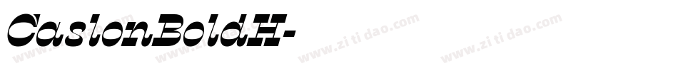 CaslonBoldH字体转换