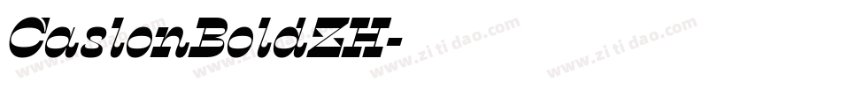 CaslonBoldZH字体转换