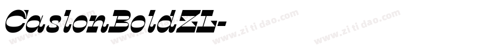 CaslonBoldZL字体转换