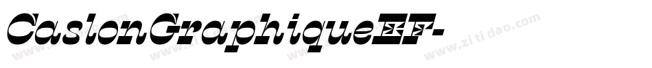 CaslonGraphiqueEF字体转换