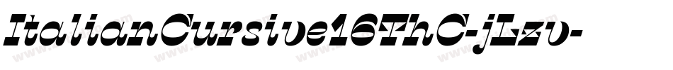 ItalianCursive16ThC-jLzv字体转换