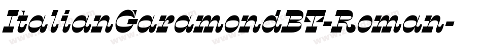 ItalianGaramondBT-Roman字体转换