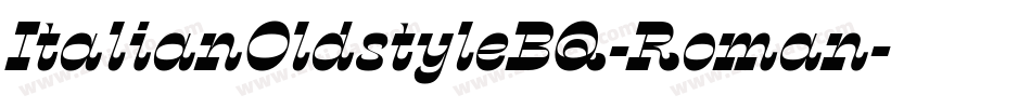 ItalianOldstyleBQ-Roman字体转换