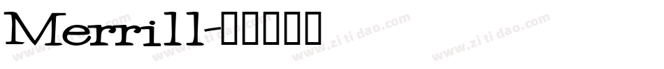 Merrill字体转换