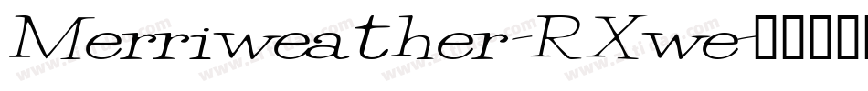Merriweather-RXwe字体转换