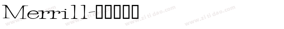 Merrill字体转换