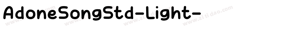 AdoneSongStd-Light字体转换