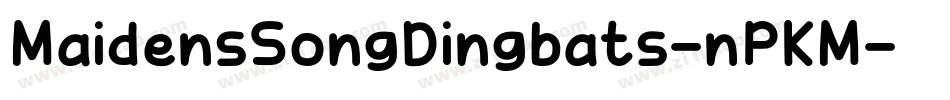 MaidensSongDingbats-nPKM字体转换