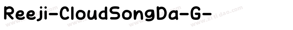 Reeji-CloudSongDa-G字体转换