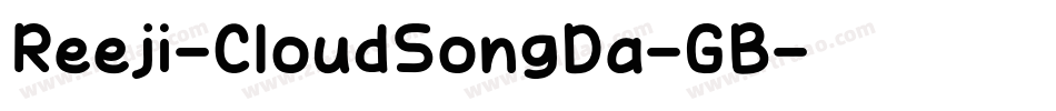 Reeji-CloudSongDa-GB字体转换