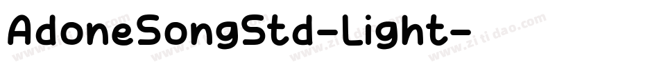 AdoneSongStd-Light字体转换