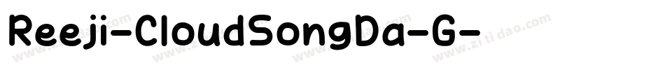 Reeji-CloudSongDa-G字体转换