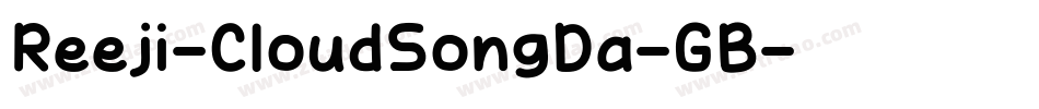 Reeji-CloudSongDa-GB字体转换