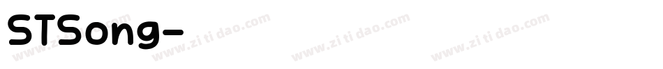 STSong字体转换