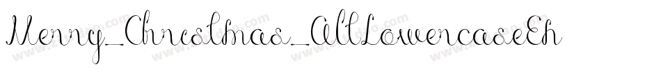 Merry_Christmas_AltLowercaseEnding-Regular字体转换