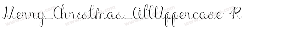 Merry_Christmas_AltUppercase-Regular字体转换