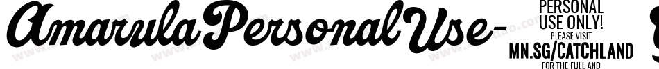 AmarulaPersonalUse-3GqZ字体转换