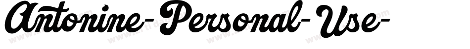 Antonine-Personal-Use字体转换