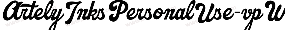 ArtelyInksPersonalUse-vpWL字体转换