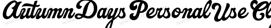 AutumnDaysPersonalUseClipart-yw3pq字体转换