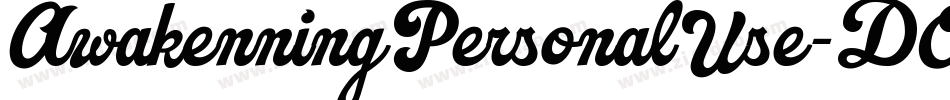 AwakenningPersonalUse-DOLPD字体转换